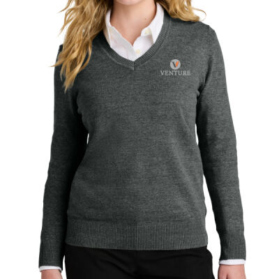 Venture Church Network - Women's Easy Care V Neck Sweater Thumbnail